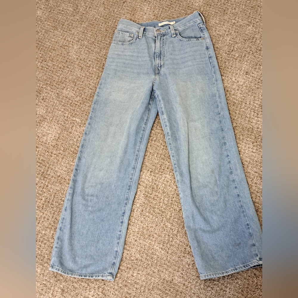 Levi's Light Blue High Waisted Straight Leg Women's Jeans Misses Size 26 - Picture 2 of 8